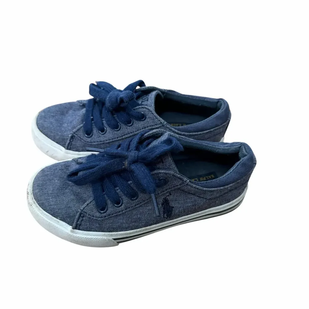 Ralph Lauren Navy Blue Sneakers Sz 10 Toddler